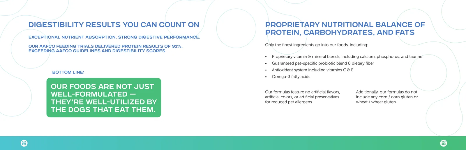 Digestibility: Protein digestibility 91%